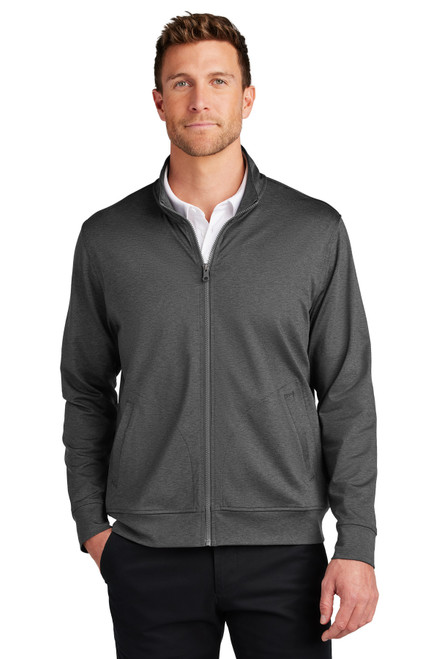 Port Authority® C-FREE® Double Knit Full-Zip K881 Grey Steel Heather