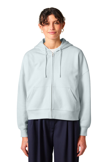 Stanley/Stella Women's Stella Ida Full-Zip Hooded Sweatshirt SXW037 Blue Ice