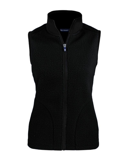Cutter & Buck Cascade Eco Fleece Womens Vest LCO00071 Black Cutter & Buck Cascade Eco Fleece Womens Vest LCO00071 Black