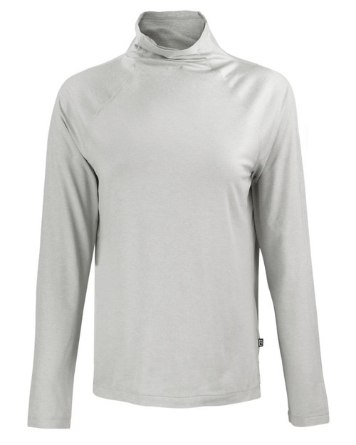 Cutter & Buck Coastline Epic Comfort Recycled Womens Funnel Neck LCK00183 CONCRETE