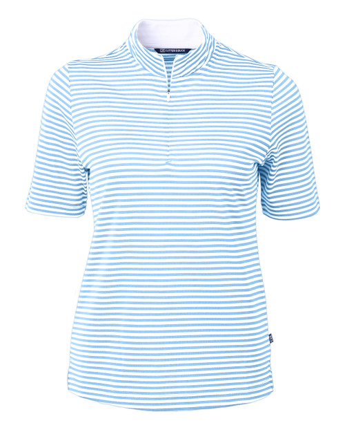 Cutter & Buck Virtue Eco Pique Stripe Recycled Womens Top LCK00157 Atlas Cutter & Buck Virtue Eco Pique Stripe Recycled Womens Top LCK00157 Atlas