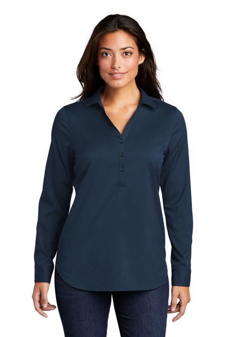 Port Authority ® Ladies City Stretch Tunic LW680 River Blue Navy Port Authority ® Ladies City Stretch Tunic LW680 River Blue Navy