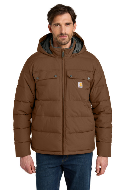 Carhartt® Montana Insulated Hooded Jacket CT107082 Red Duck Brown