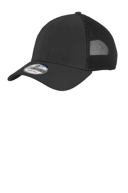 New Era® Snapback Contrast Front Mesh Cap. NE204 Black/ Black