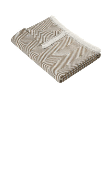 Brooks Brothers® Coastal Throw BB19001 Ledger Khaki/ Parchment