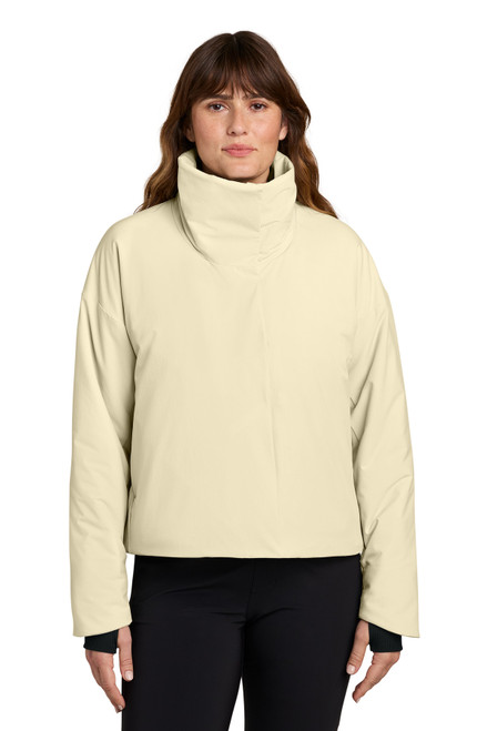 MiiR® Women's Sashiko Full-Zip Stretch Puffy MRAW440 Alabaster