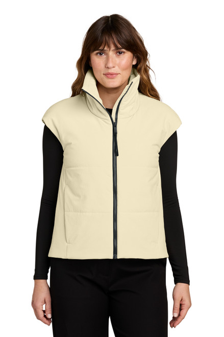 MiiR® Women's Sashiko Stretch Puffy Vest MRAW442 Alabaster