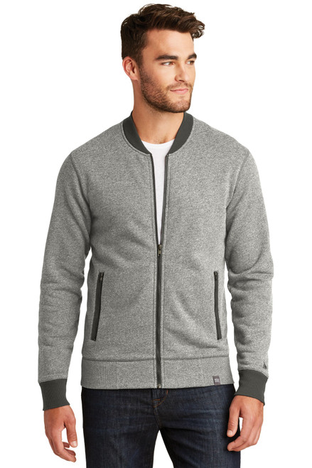 New Era ® French Terry Baseball Full-Zip. NEA503 Light Graphite Twist/ Graphite New Era ® French Terry Baseball Full-Zip. NEA503 Light Graphite Twist/ Graphite