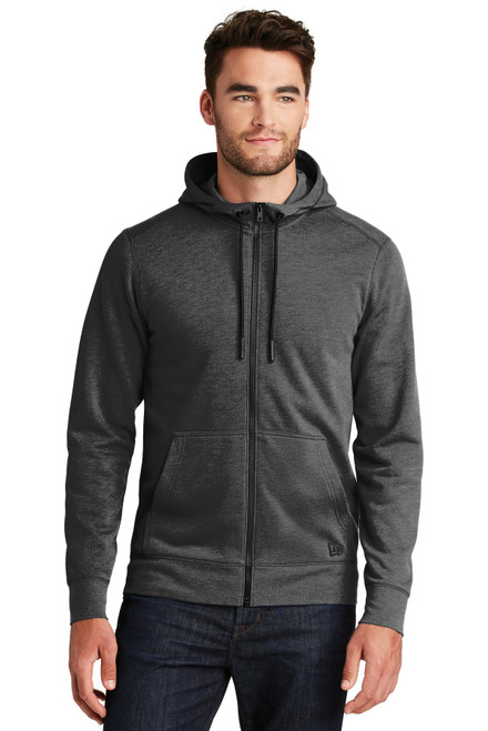 New Era ® Tri-Blend Fleece Full-Zip HoodieNEA511 Black Heather New Era ® Tri-Blend Fleece Full-Zip HoodieNEA511 Black Heather