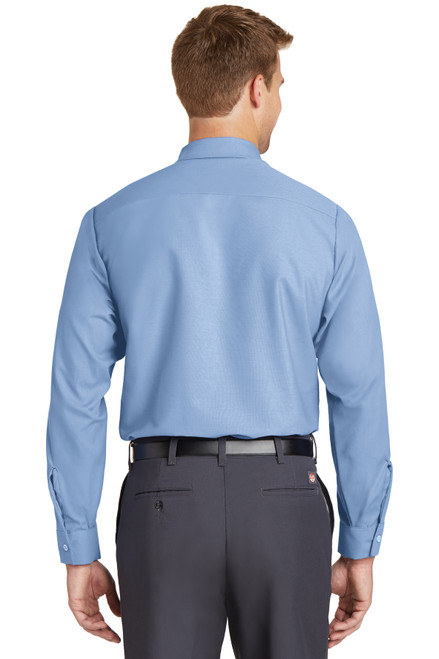 Red Kap® Long Sleeve Industrial Work Shirt.  SP14 Light Blue Back