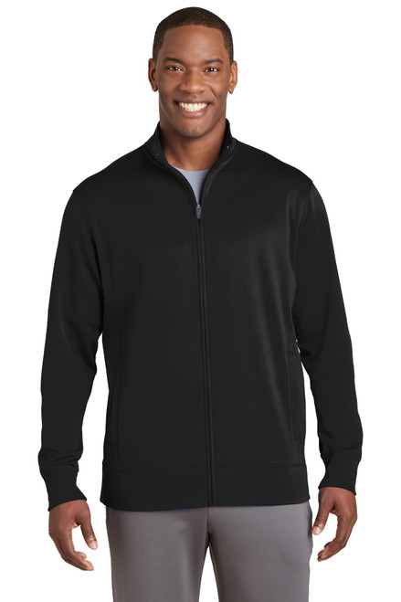 Sport-Tek® Sport-Wick® Fleece Full-Zip Jacket.  ST241 Black Sport-Tek® Sport-Wick® Fleece Full-Zip Jacket.  ST241 Black