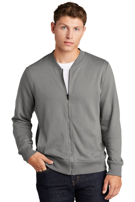 Sport-Tek ® Lightweight French Terry Bomber. ST274 Grey Concrete Sport-Tek ® Lightweight French Terry Bomber. ST274 Grey Concrete