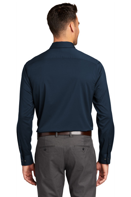 Port Authority ® City Stretch Shirt W680 River Blue Navy Back