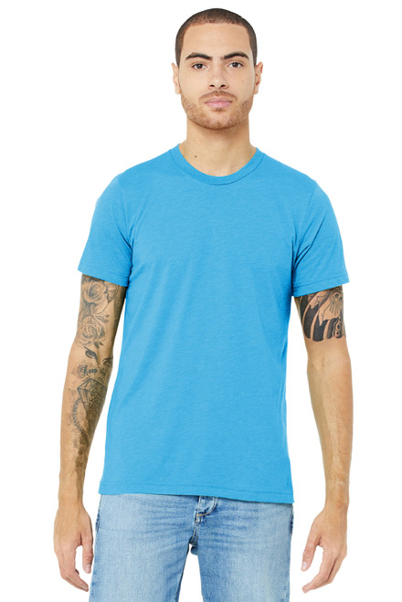 BELLA+CANVAS ® Unisex Triblend Short Sleeve Tee. BC3413 Aqua Triblend BELLA+CANVAS ® Unisex Triblend Short Sleeve Tee. BC3413 Aqua Triblend