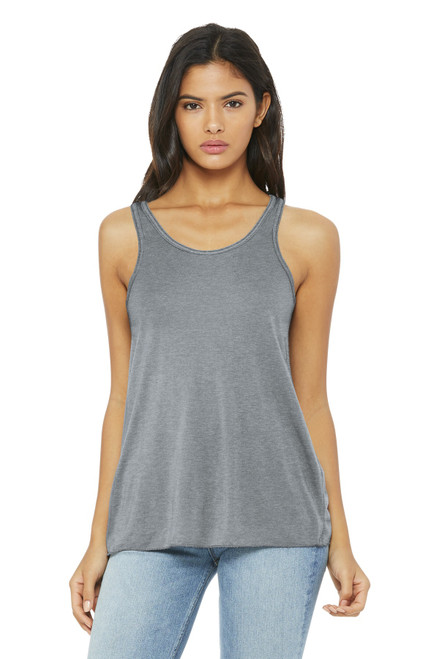 BELLA+CANVAS ® Women's Flowy Racerback Tank. BC8800 Athletic Heather BELLA+CANVAS ® Women's Flowy Racerback Tank. BC8800 Athletic Heather