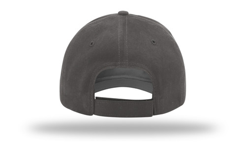 R75 Richardson Casual Twill Cap Charcoal Back