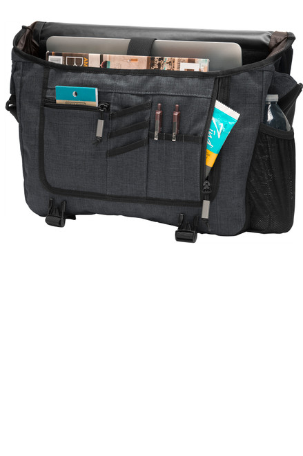 OGIO® Sly Messenger. 417041 Heather Grey Open