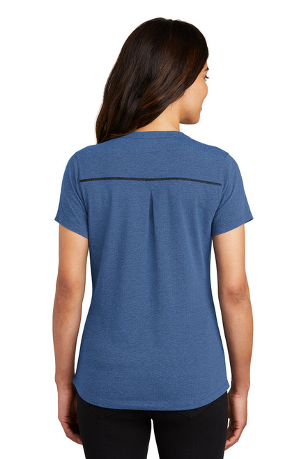 OGIO ® Ladies Tread Henley. LOG136 Blue Heather Back