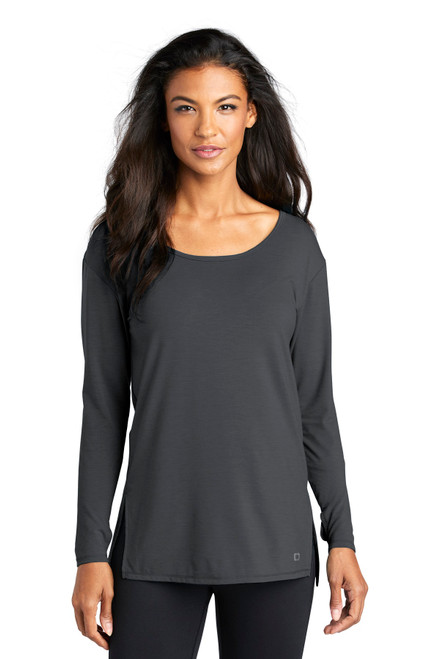 OGIO ® Ladies Luuma Long Sleeve Tunic. LOG802 Diesel Grey OGIO ® Ladies Luuma Long Sleeve Tunic. LOG802 Diesel Grey
