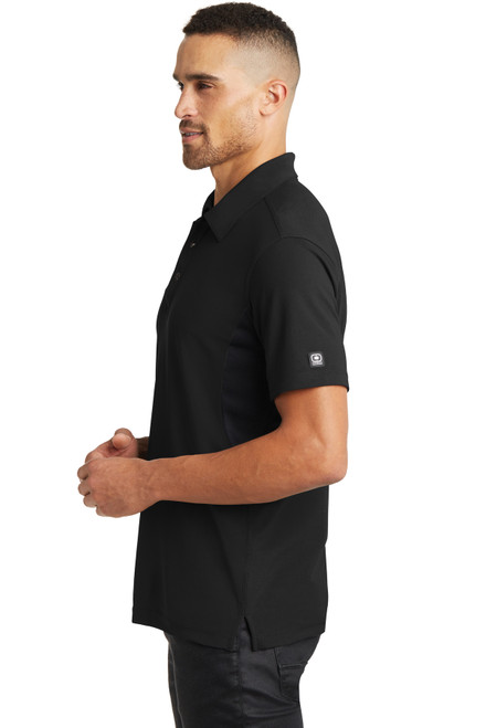 OGIO® - Accelerator Polo. OG102 Blacktop/ Blacktop Side