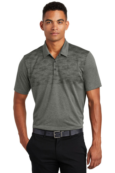 OGIO ® Gravitate Polo. OG140 Dark Heather Grey