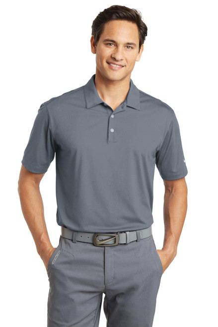 Nike Dri-FIT Vertical Mesh Polo. 637167 Cool Grey Nike Dri-FIT Vertical Mesh Polo. 637167 Cool Grey