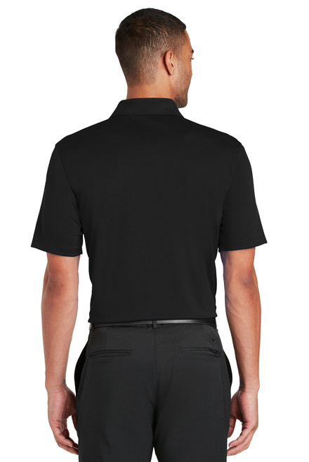 Nike Dri-FIT Classic Fit Players Polo with Flat Knit Collar. 838956 Black Back