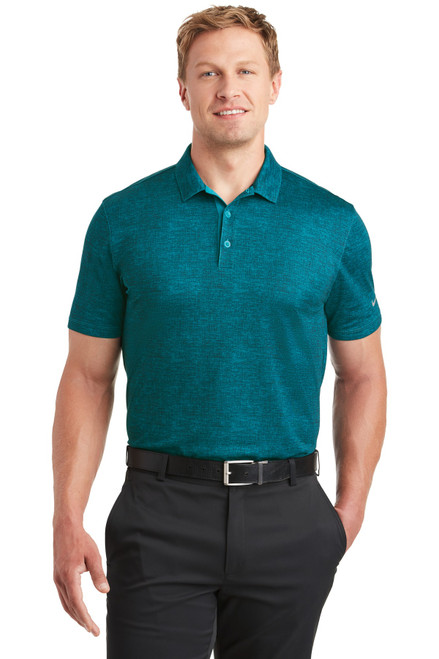 Nike Dri-FIT Crosshatch Polo. 838965 Blustery/ Navy Nike Dri-FIT Crosshatch Polo. 838965 Blustery/ Navy