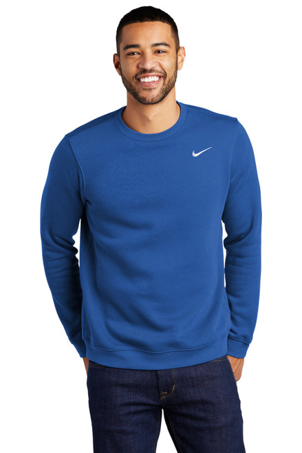 Nike Club Fleece Crew CJ1614 Royal Nike Club Fleece Crew CJ1614 Royal
