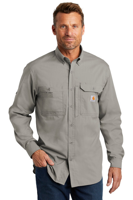 Carhartt Force ® Ridgefield Solid Long Sleeve Shirt. CT102418 Asphalt Carhartt Force ® Ridgefield Solid Long Sleeve Shirt. CT102418 Asphalt