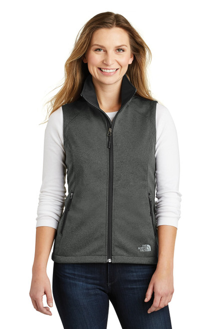 The North Face ® Ladies Ridgeline Soft Shell Vest. NF0A3LH1 TNF Dark Grey Heather The North Face ® Ladies Ridgeline Soft Shell Vest. NF0A3LH1 TNF Dark Grey Heather