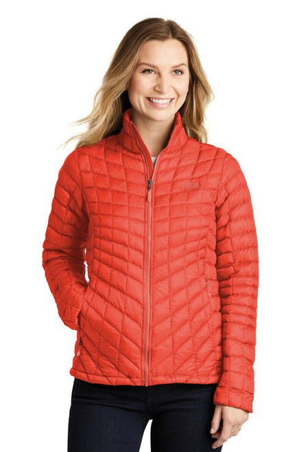 The North Face ® Ladies ThermoBall ™ Trekker Jacket. NF0A3LHK Fire Brick Red The North Face ® Ladies ThermoBall ™ Trekker Jacket. NF0A3LHK Fire Brick Red