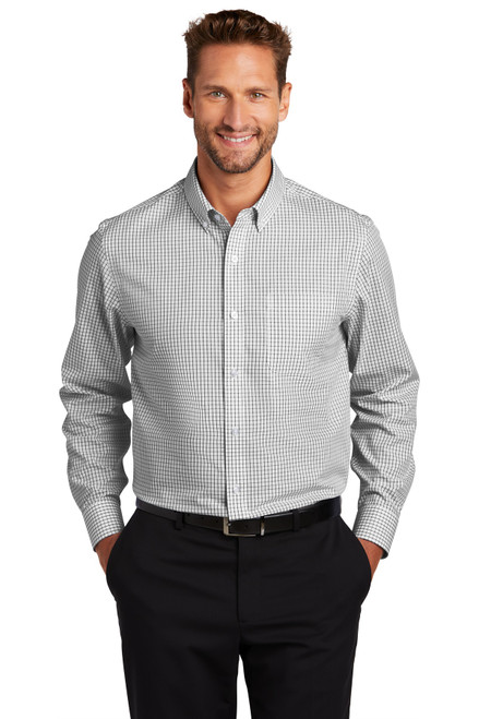 Red House ® Open Ground Check Non-Iron Shirt RH85 Black/ White