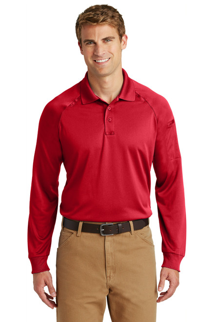 CornerStone® - Select Long Sleeve Snag-Proof Tactical Polo. CS410LS Red CornerStone® - Select Long Sleeve Snag-Proof Tactical Polo. CS410LS Red