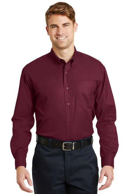 CornerStone® - Long Sleeve SuperPro™ Twill Shirt. SP17 Burgundy CornerStone® - Long Sleeve SuperPro™ Twill Shirt. SP17 Burgundy