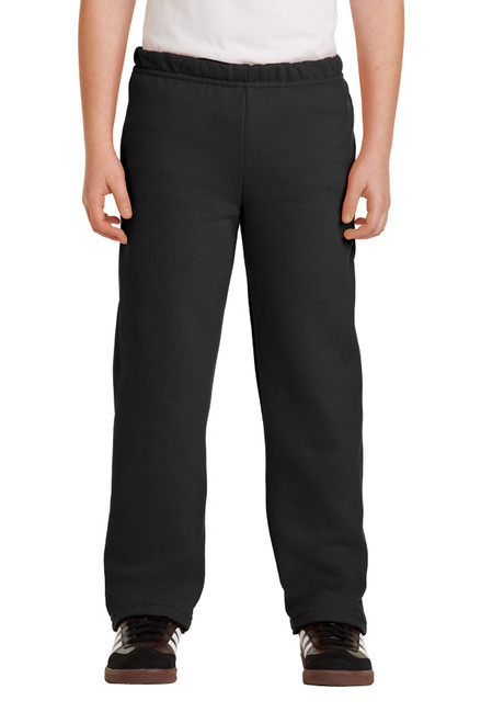 Gildan® Youth Heavy Blend™ Open Bottom Sweatpant. 18400B Black Gildan® Youth Heavy Blend™ Open Bottom Sweatpant. 18400B Black