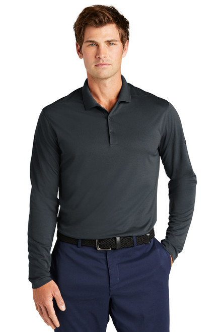 Nike Dri-FIT Micro Pique 2.0 Long Sleeve Polo NKDC2104 Anthracite Nike Dri-FIT Micro Pique 2.0 Long Sleeve Polo NKDC2104 Anthracite