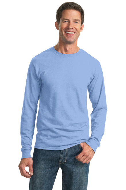 JERZEES® - Dri-Power® 50/50 Cotton/Poly Long Sleeve T-Shirt.  29LS Light Blue JERZEES® - Dri-Power® 50/50 Cotton/Poly Long Sleeve T-Shirt.  29LS Light Blue