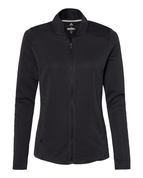 Women's Textured Full-Zip Jacket - A416 Black