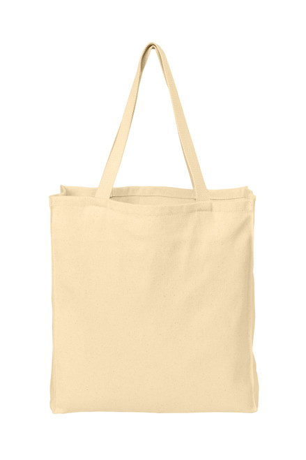 Port Authority® Ideal Twill Over-the-Shoulder Grocery Tote. B110 Natural