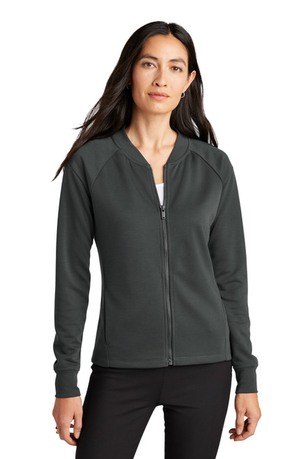 Mercer+Mettle™ Women's Double-Knit Bomber MM3001 Anchor Grey Mercer+Mettle™ Women's Double-Knit Bomber MM3001 Anchor Grey