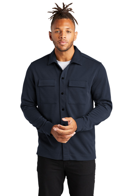 Mercer+Mettle™ Double-Knit Snap Front Jacket MM3004 Night Navy