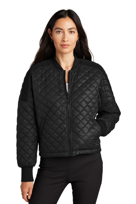 Mercer+Mettle™ Women's Boxy Quilted Jacket MM7201 Deep Black Mercer+Mettle™ Women's Boxy Quilted Jacket MM7201 Deep Black