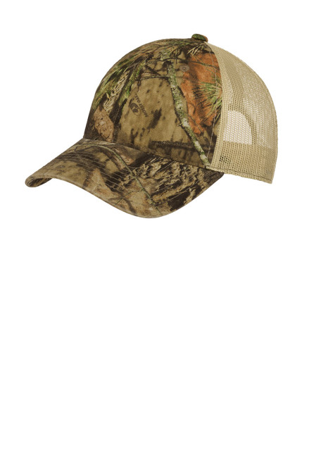 Mossy Oak Camo Hat OSFA Green Woodland Adjustable Trucker Hunting Fishing  Cap