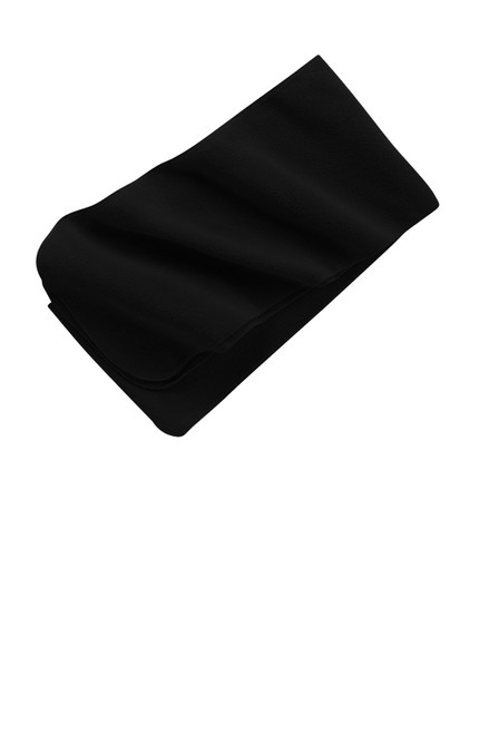 Port Authority® Extra Long Fleece Scarf.  FS03 Black