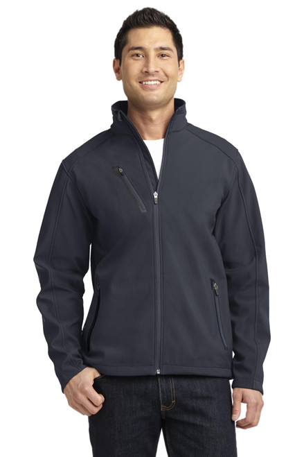Port Authority® Welded Soft Shell Jacket. J324 Battleship Grey Port Authority® Welded Soft Shell Jacket. J324 Battleship Grey