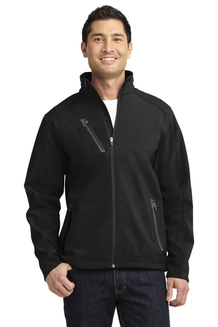 Port Authority® Welded Soft Shell Jacket. J324 Black