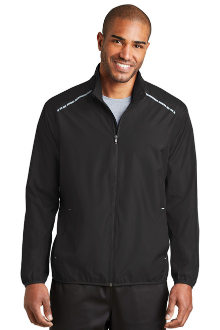 Port Authority® Zephyr Reflective Hit Full-Zip Jacket. J345 Black Port Authority® Zephyr Reflective Hit Full-Zip Jacket. J345 Black