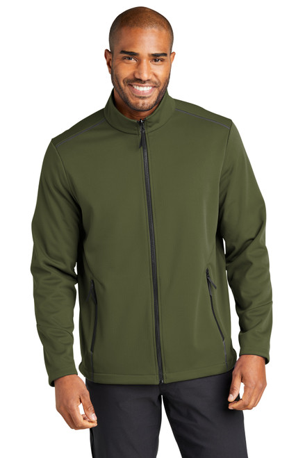 Port Authority® Collective Tech Soft Shell Jacket J921 Olive Green