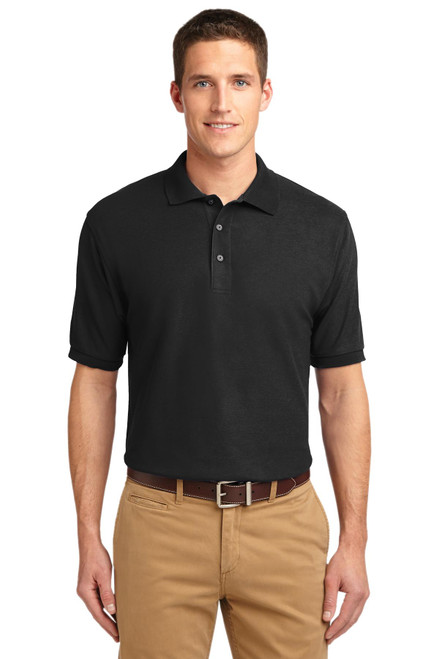Port Authority® Extended Size Silk Touch™ Polo.   K500ES Black